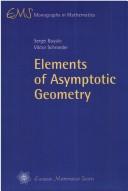 Front cover of Elements of asymptotic geometry by Sergei Buyalo