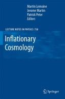 Cover of Inflationary cosmology by J. Martin