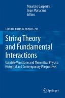 Cover of String theory and fundamental interactions by Maurizio Gasperini