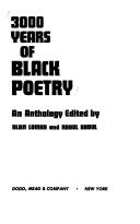 Front cover of Three Thousand Years of Black Poetry by Alan Lomax