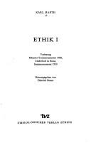 Cover of Ethik by Karl Barth