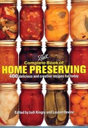 Cover of Complete book of home preserving by Judi Kingry