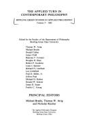 Front cover of The Applied turn in contemporary philosophy by Michael Bradie