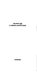 Front cover of La littérature prend le maquis by Jean Pierre Otte