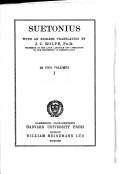 Cover of Suetonius by Suetonius