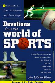 Front cover of Devotions from the world of sports by John Hillman