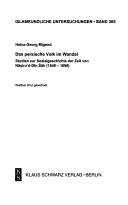 Front cover of Die persische Volk im Wandel by Heinz-Georg Migeod