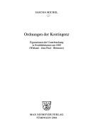 Front cover of Ordnungen der Kontingenz by Sascha Michel