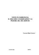 Front cover of Voces en emergencia by Claudia Dides C.