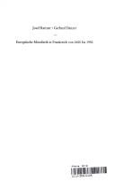 Cover of Europäische Moralistik in Frankreich von 1600 bis 1950 by Josef Rattner