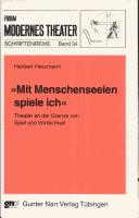 Front cover of "Mit Menschenseelen spiele ich" by Herbert Herzmann