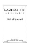 Cover of Solzhenitsyn by Michael Scammell