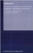 Front cover of Umbr uche: der deutsche Protestantismus und die sozialen Bewegungen in den 1960er und 70er Jahren by Siegfried Hermle