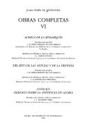 Front cover of Acerca de la monarquía by Juan Ginés de Sepúlveda