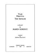 Cover of Vlad Dracula the Impaler by Marin Sorescu