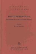 Front cover of Elogium Tiberii Hemsterhusii by David Ruhnkenius