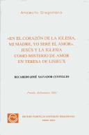 Front cover of En el corazón de la Iglesia, mi madre, yo seré el amor by Recaredo José Salvador Centelles