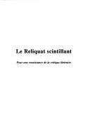 Front cover of Le reliquat scintillant by Olivier Larizza