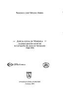 Front cover of Justicia social en Venezuela by Francisco José Virtuoso Arrieta