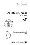 Front cover of Poczta literacka 1973-2001 by Jerzy Koperski