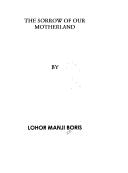 Front cover of The sorrow of our motherland by Lohor Manji Boris