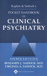 Cover of Kaplan & Sadock's pocket handbook of clinical psychiatry by Benjamin J. Sadock