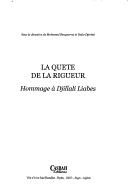 Front cover of La quete de la rigueur by Djillali Liabes