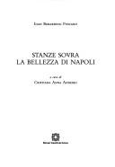 Front cover of Stanze sovra la bellezza di Napoli by Ioan Berardino Fuscano