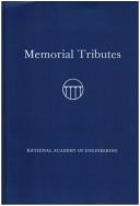 Cover of Memorial tributes by National Academy of Engineering