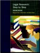 Front cover of Legal research by Margaret Helen Kerr