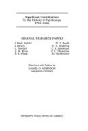 Cover of Seminal research papers by S. Spalding