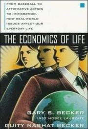 Front cover of Economics of Life by Gary Stanley Becker