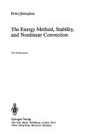 Cover of Energy method, stability and nonlinear convection by Brian Straughan