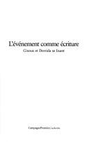 Front cover of L'événement comme écriture by Marta Segarra