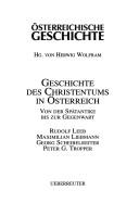 Front cover of Geschichte des Christentums in Österreich by Rudolf Leeb