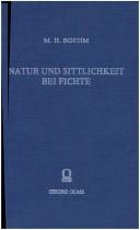 Front cover of Natur und Sittlichkeit bei Fichte by Max Hildebert Boehm
