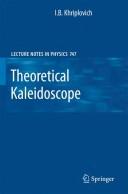 Front cover of Theoretical kaleidoscope by I. B. Khriplovich