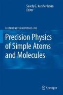 Cover of Precision physics of simple atoms and molecules by Savely G. Karshenboim
