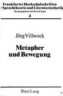 Cover of Metapher und Bewegung by Prof. Dr. Jörg Villwock