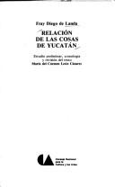 Front cover of Relación de las cosas de Yucatán by Diego de Landa