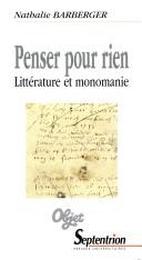 Cover of Penser pour rien by Nathalie Barberger