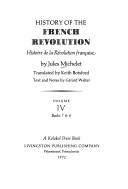 Front cover of Histoire de la Révolution Française by Jules Michelet