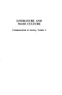 Cover of Communication in society by Leo Lowenthal