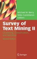 Front cover of Survey of text mining II by Michael W. Berry