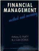 Cover of Financial management by Anthony Puxty
