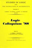Front cover of Logic Colloquium'88 by Logic Colloquium '88 (Padova, Italy)