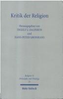 Front cover of Kritik der Religion by Ingolf U. Dalferth