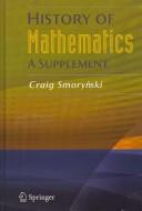 Front cover of History of mathematics by C. Smoryński