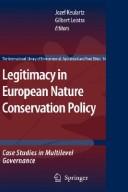 Front cover of Legitimacy in European nature conservation policy by Jozef Keulartz