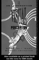 Cover of Visual perception by Nicholas Wade